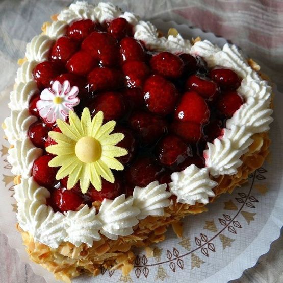 Tourte aux framboises